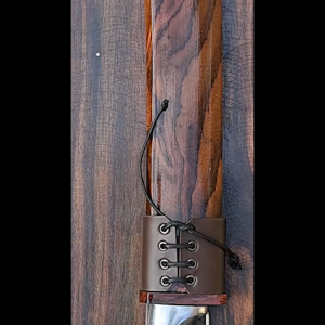 Golok Tebas Berburu - Baja Sarung Kayu Senokeling Songket