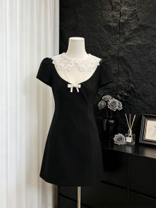 Lace Color Block Sweet and Spicy Style Dresses Slim Fitting