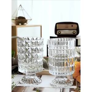 Bình hoa thủy tinh dạng ly lớn lọ hoa thủy tinh cao cấp sang trọng FELAA