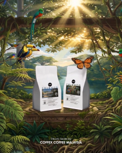 Coffex Tributo Series: Amazonia Crema Blend | 50% Arabica 50% Robusta | Medium Roast | Whole Coffee Bean | RA Certified