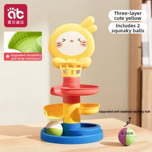 AIBEIDILA | Educational Toddler Basketball Spinning Stacking Toy 3+