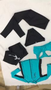 Baju Renang Lengan Panjang Rashguards Ritsleting Pakaian Renang Wanita Dewasa Cewek Cepat Kering Tabir Surya Laki-laki Selam Swimsuit Snorkeling Surfing Rash Guards