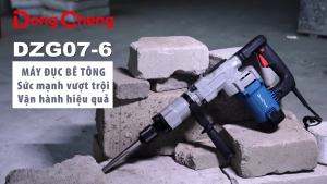 Máy Đục Bê Tông Phá Đá DongCheng DZG07-6 1600W Mũi Đục Lục Giác 17mm - Máy Đục Bê Tông Cầm Tay Công Suất Lớn Chính Hãng