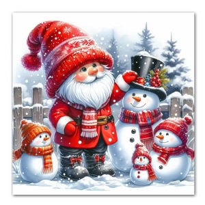 KAYOU | DIY Oil Painting By Numbers Kit Santa Claus Winter Scenery Acrylic Paint By Numbers Diy Numbers Painting Art on Canvas ByNumbers
