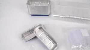 Bộ Khuôn Bánh Nhỏ Kèm Nắp Và Muỗng 200ml Làm Từ Giấy Bạc Nhôm Chống Dính Có Thể Tái Sử Dụng Thân Thiện Với Môi Trường Dùng Làm Khuôn Bánh Mì Tại Nhà
