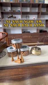 Nhang nụ Bách Xanh sạch xông nhà tẩy uế dùng cho thác khói trầm hương lư xông trầm đồ thờ cúng phong thủy - Nụ bách xanh