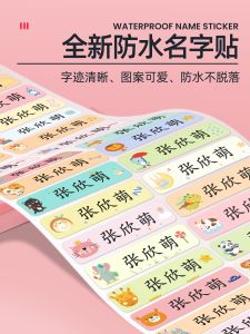 Nhãn Dán Tên Trẻ Em Chống Thấm Nước Chống Rách Nhãn Dán Tên Cho Trẻ Mới Vào Mẫu Giáo Nhãn Dán Cho Bé Trai Và Bé Gái
