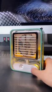 Pendingin Udara Portable/ AC Mini / Kipas Angin Mini / Kipas Portable / Kipas Angin Portable Charger Dan Lampu Hias Tidur / Kipas Mini / Ac Mini Portable Air Cooler / Kipas Angin Light Air Fan Mini / AC Mini Protable Dilengkapi Lampu Tidur ~ BRO