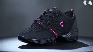 Korean dance shoes for Women Sport Shoes Summer Breathable Dance Sneakers Running Shoes casual flat shoes rubber shoes for women