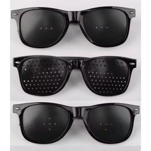 X.Z.MOONLIGH Anti-myopia Astigmatism Glasses Vision Correction Fatigue Pin Hole Sunglasses with Holes for Men Women Eyesight Improvement