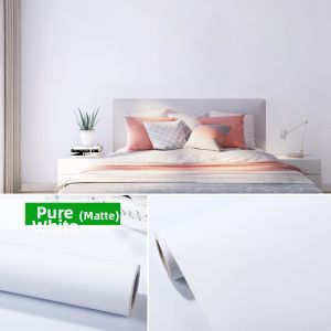 XIANXIANWUFANG | Thick Waterproof White Matte Wallpaper Sticker