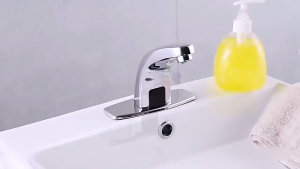 Kran Wastafel Sensor Otomatis Sensor Keran Air Tanpa Sentuhan Khusus Kran Air Sensor Tahan Kran Sensor Otomatis Bertenaga Penghemat Air Infrared Touchscreen Kran Sensor Otomatis Bertenaga Wastafel Touchless Toilet Bathroom Sink Faucet