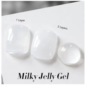 1pcs WS 2025 Ice Transparent Versatile Milk White Transparent Nail Art Nail Supplies Egg Transparent Milky White Gel Nail Polish