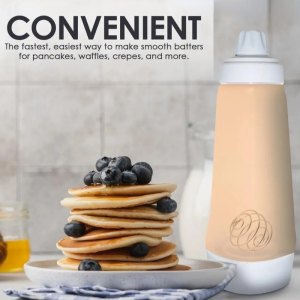 1000ML Waffles Dispenser Batter Mixing Bottle Pancake Dispenser and Mixer Pancake Batter Shaker Bottle Cookie Tool