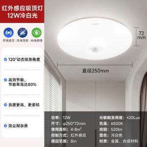 Đèn Trần Cảm Biến Kép Thông Minh Philips LED Radar Tự Động Cho Hành Lang Và Lối Vào Nhà Gia Đình