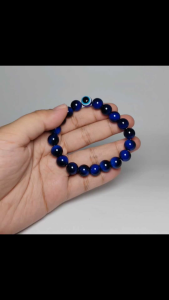 Blessed & Cleansed Evil Eye with Blue Tiger Eye Lucky Charm bracelet Authentic 100% powerful good luck & protection feng shui 2026