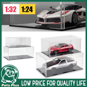 ★Same Day Shipping★ 1/32 1/24 Acrylic Transparent Toy Car Model Display Box Plastic Dust Cover Durable Storage Box for Boy Model-Display-Box-S