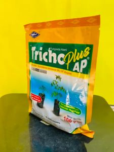Fungisida cegah layu fusarium TRICHO PLUS AP dari CAP KAPAL TERBANG