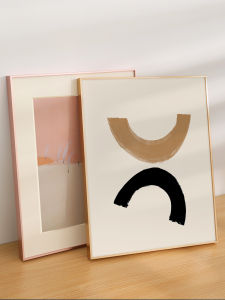 Aluminum Alloy Picture Frame Wall-Mounted Minimalist Poster Photo Frame Mounting Puzzle Metal Narrow Edge Outer Frame Custom Frame Large Size