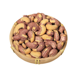 New 2025 Stock Purple Skin Cashew Nuts Large Size Bulk Box Salt Baked with Skin Chinese New Year Snacks Non Shelled Bagged