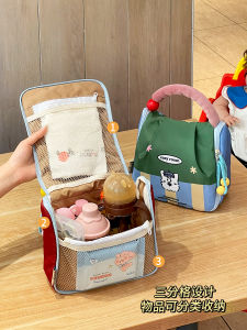 กระเป๋าแม่แบบใหม่สำหรับเดินทางแบบพกพาพร้อมที่เก็บขวดนม เย็นสบาย ทนทาน ขนาดกะทัดรัด พร้อมที่เก็บขวดนมแบบแยกชั้น