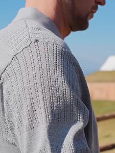 Enjeolon | Old Money Style Textured Polo Shirt Short Sleeve