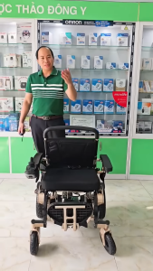 [Mới ra mắt] Xe lăn điện cao cấp có thể gập gọn tự động điều khiển từ xa Pin Lithium GBM-507 - BH chính hãng 1 năm