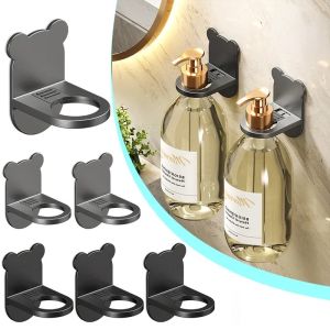 Universal Shower Gel Bottle Holder Wall Mounted Hand Soap Dispenser Hook Adjustable Shampoo Hand Sanitizer Dispenser Hook Wall Mounted Free Hole Punching
