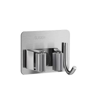 CHUSHE | No-Drill Wall Mount for Mop and Broom with Strong Adhesive