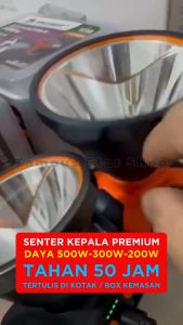 Senter Kepala / Headlamp Super Terang PROBEST P500AL Headlamp 500 Watt Lensa Super Terang Cahaya Putih Tahan Hingga 50Jam | Senter Kepala Anti Air | Senter Kepala 500 Watt | Senter Kepala Jumbo PROBEST Super Terang