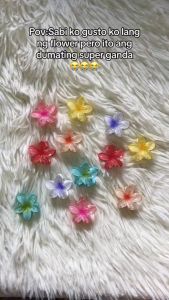 6Pcs/Set Cute Hawaiian Plumeria Flower Hairpin Mini Grips Clips Barrettes Accessories Headwear