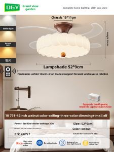 DGY | Vintage Creamy Style Invisible Fan Light