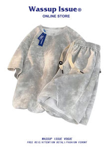 Vintage Distressed Style T-Shirt and Shorts Set