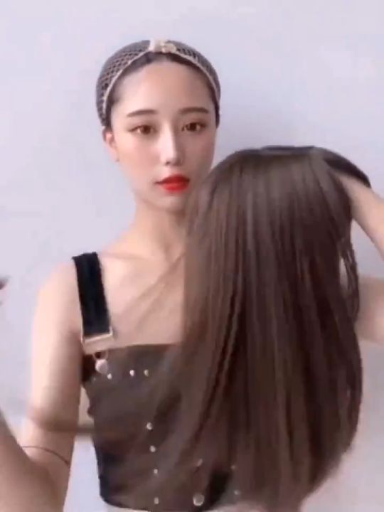 วิกผมมีหนังศีรษะรุ่น​ UH เหมือนผมจริงมากๆ​​ แถมเน็ตคลุมผม ผมนิ่ม​