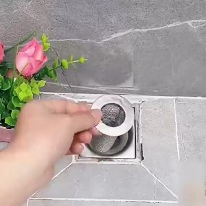 Bathroom Sink Drain Strainer Stainless Steel Floor Drain Filter Mesh Basket Filter Hair Trap Anti-Clog Slag Strainer