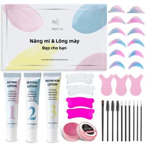 Bộ Dụng Cụ Nâng Mi PERMANIA Làm Thẳng Lông Mày Uốn Mi Với Ruy Băng Mềm Mại Nhiều Màu Sắc - Dụng Cụ Trang Điểm Kích Thước Đầy Đủ Cho Đôi Mi Trông Tự Nhiên