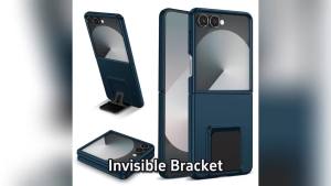 Invisible Bracket Plastic Hard Shell Phone Case for Samsung Galaxy Z Flip 7 8 6 5 4 3 5G Flip7 Flip8 Shockproof Protective Cover