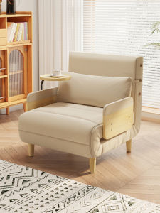 Muxin Sofa Bed Foldable Dual-Purpose Single Japanese Fabric Small Apartment Living Room Folding Bed Nap Cute Internet Celebrity