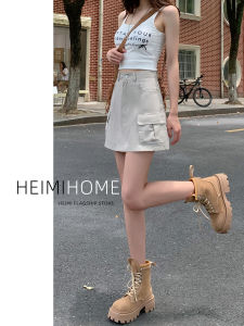 Váy Ngắn Công Sở Cạp Cao Mùa Hè Cho Nữ Váy Ngắn Chữ a Màu Xám Quần Áo Công Sở Phong Cách Mỹ Quần Áo Công Sở Thường Ngày
