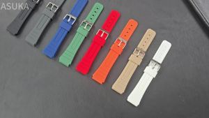 18mm Silicone for Casio F91W F105/108/A158 Watch Band Replace Sport Strap Men Women Bracelet Electronic Wrist Belt Waterproof