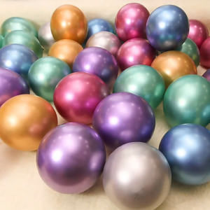 50PCS Chrome 10" Metallic latex Balloons birthday decor Party ballon decorations Metal balloon
