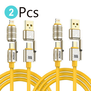 Cáp Sạc Nhanh 240W USB Type C 4 Trong 1 PD 27W Cho iPhone 15/14/13 Pro Max Samsung Xiaomi Huawei iPad - Đồng Bộ Dữ Liệu & Sạc