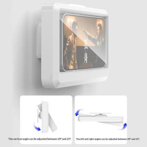 Bathroom Waterproof Phone Holder 360 Degree Rotatable Wall Bracket Self-adhesive Touch Sensitive Phone Storage Stand Box