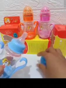 3pcs Algo Ring Botol Susu Bayi 150ml untuk Usia 3 bulan keatas Bahan PP Berkualitas BPA Free 8266