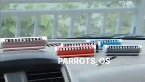 Aluminum Alloy Car Temporary Parking Card Phone Number Display Card Plate Stop Double Parking Emergency