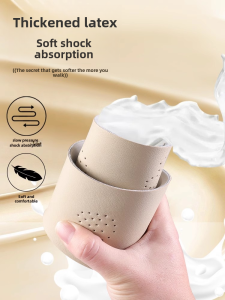 Ultra-Soft Genuine Cowhide Leather Sole Inserts for Men and Women Anti-Odor Sweat Absorbent Shock Absorbing for Sports