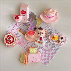 Cute Girl Heart Afternoon Tea Magnetic Refrigerator Stickers Cartoon Message Stickers for Milk Tea Shop Cake Shop Display Rack