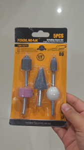 TOOLMAK Mata Batu Grinder Mounted Stone 5PCS Grinding Stone kit TMK19275