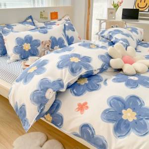 Aloe Vera Cotton Flannel Bedding Set Gift