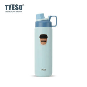 TYESO | Bình Giữ Nhiệt Tyeso 900ml Bình Nước Chân Không Lớn Chống Rò Rỉ Làm Bằng Thép Không Gỉ Bình Thể Thao Dành Cho Tập Luyện Ngoài Trời Du Lịch Kèm Sticker Dễ Thương